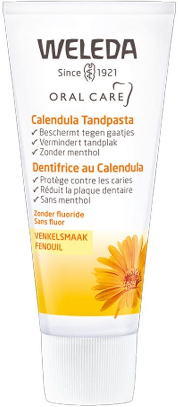 WELEDA Calendula Tandpasta - 75ml - 100% natuurlijk - Zonder fluoride