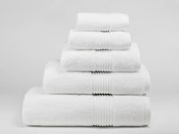 Catherine Lansfield Hometextiles Badhanddoek, zacht, wit, 100 x 150 cm