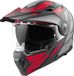 Bogotto FG-102 Safari Fiberglas Enduro Helm Zwart Grijs Rood