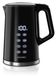 Arendo waterkoker, roestvrij staal, 1,7 liter, 2200 W, theekoker met touchbediening, temperatuurinstelling van 40 tot 100 °C, dubbelwandig, LED-display, warmhoudfunctie (120 minuten), kalkfilter, zwart