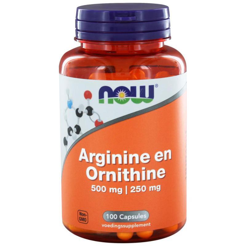 NOW Arginine & Ornithine 500/250 Capsules