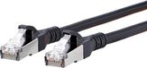 METZ CONNECT Câble réseau Cat6A S/FTP - Noir - 7 mètres