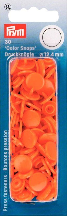 Prym Drukknoop ColorSnaps 12,4 mm oranje 30 st.