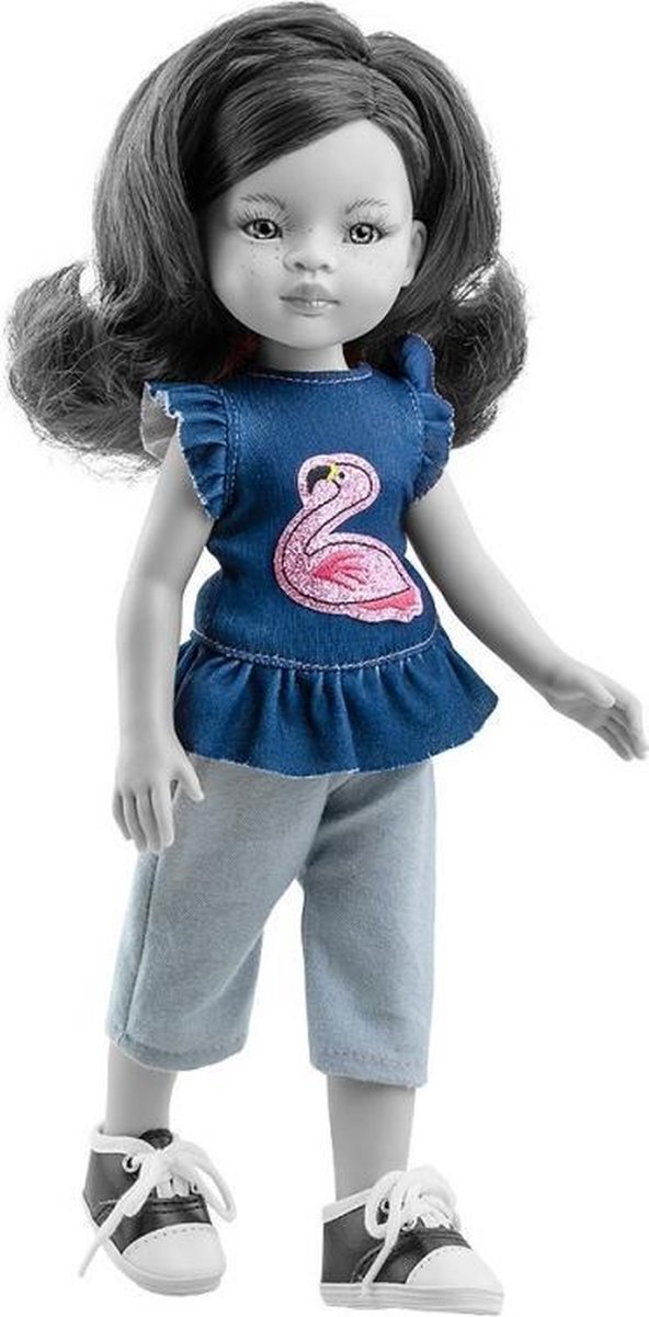 Paola Reina Kledingset Amigas Inma flamingo (32cm) (excl pop)