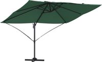 vidaXL Parasol 351 x 250 x 260 cm Polyester en Aluminium Groen