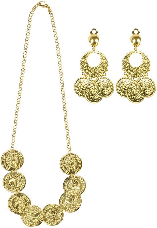 Boland Sieradenset Belly Dance Ketting En Oorbellen Goud