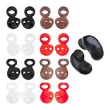kwmobile anti-slip dopjes voor oordoppen - geschikt voor Samsung Galaxy Buds Live - Set van 16 - Van silicone in zwart / wit / rood / bruin