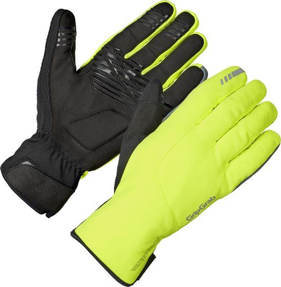 GripGrab Polaris 2 Waterproof Winter Fietshandschoenen - Geel Hi-Vis - XS
