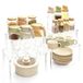 Merkloos Keuken Keukenorganiser - Set van 4 stapelbare planken - Wit