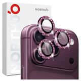 Northjo iPhone 18 Pro/18 Pro Max Glitter Camera Lens Protector - Bordeaux