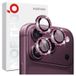 Northjo iPhone 18 Pro/18 Pro Max Glitter Camera Lens Protector - Bordeaux