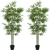 vidaXL Bambou artificiel vert 175 cm