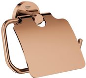 GROHE Essentials Toiletrolhouder - met deksel - sunset gold (mat brons)