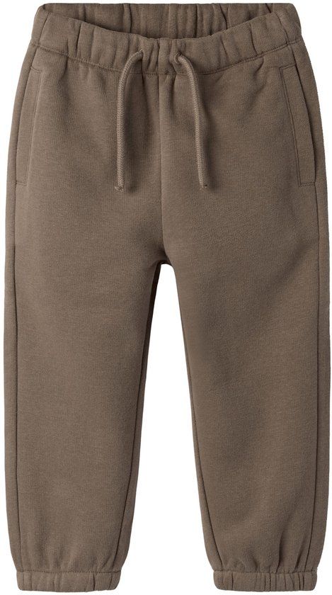 Lil' Atelier joggingbroek regular fit Shitake Katoen Unisex Maat 116