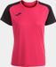 Joma Academy IV Shirt Korte Mouw Dames - Raspberry / Zwart - XL