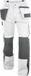 DASSY Seattle Tweekleurige holsterzakkenbroek met kniezakken 200428 (245 g/m2) - Wit/Cementgrijs - Maat 68
