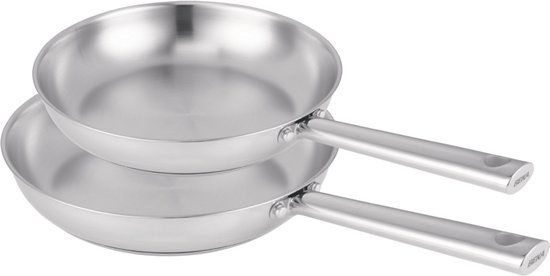 Beka Koekenpannenset Cicla RVS 2-Delig ø 24 & 28 cm