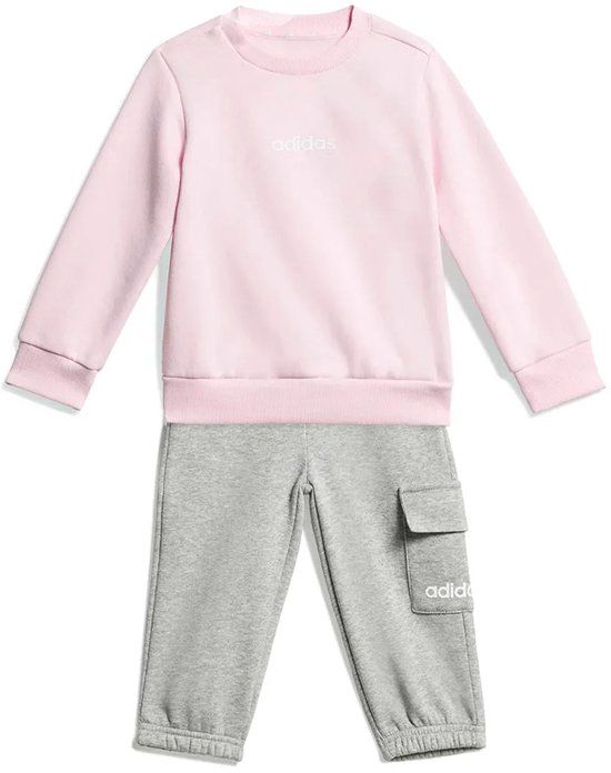 Adidas Sportswear Essentials Joggingpak Kinderen Roze Katoen Maat 62
