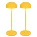 LuminexDesigns Set van 2 gele dimbare tafellampen met accu
