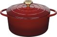Kuchenprofi Cocotte - 24 cm - 4,2 litre - Fonte - Médoc - Ronde - Rouge