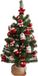 Imperial sapin de Noël prêt à l'emploi avec décorations - 75cm - Vert Rouge
