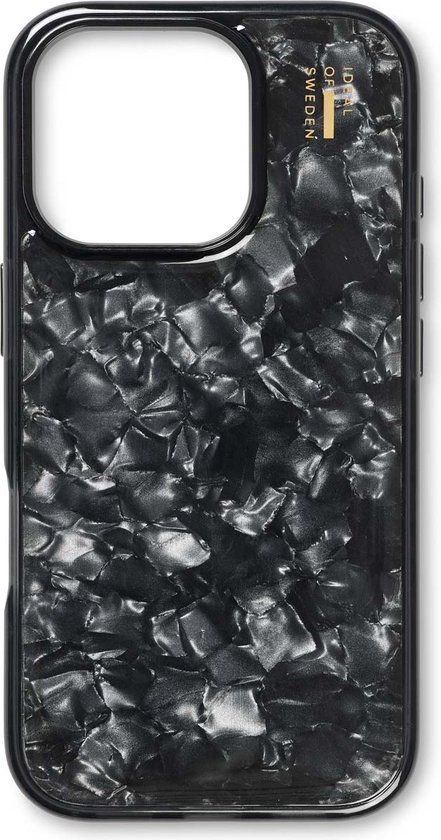 iDeal of Sweden Pearlized Case Zwart geschikt voor Apple iPhone 16 Pro Max