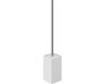 Sapho Toiletborstelhouder Sapho Verbena Vrijstaand 45.6x7.8 cm Wit