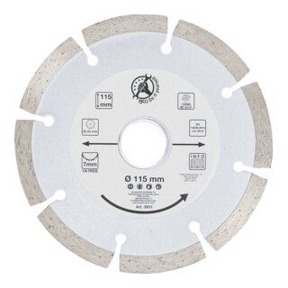 BGS DIY Segmented Cutting Disc Ø 115 mm - 1 Piece