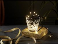 Sygonix SY-4722056 Clusterlichtketting Binnen/buiten werkt op batterijen Aantal lampen 20 LED Warmwit Verlichte lengte: 2.3 m Timer
