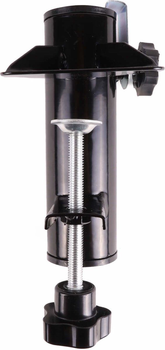 Benson Parasolhouder - Balkon - Metaal - Zwart - 15.5 cm