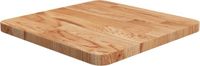 vidaXL Tafelblad vierkant massief eiken lichtbruin 40x40x2,5cm