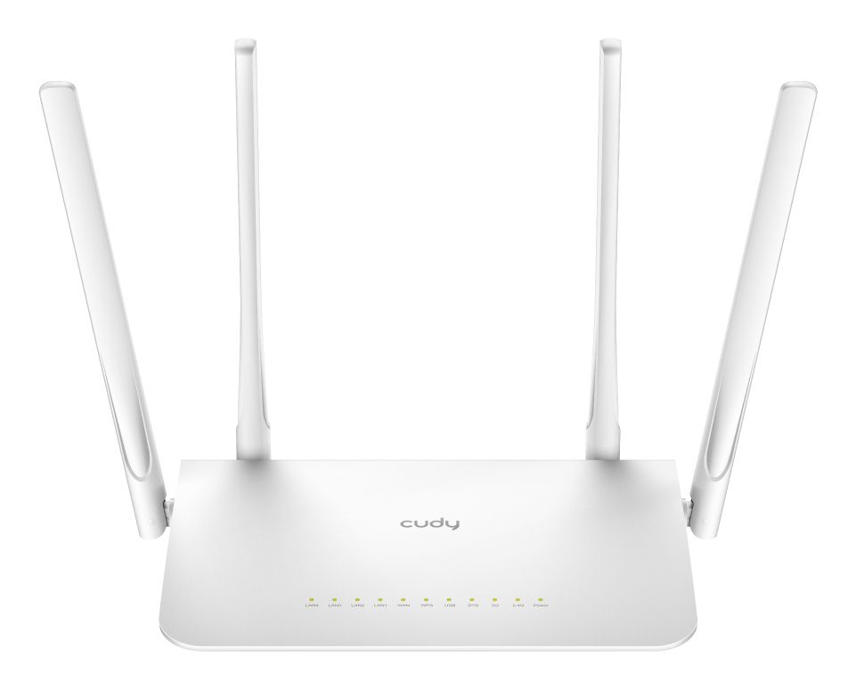 Cudy WR1300 Dual-Band Router – Wi-Fi 5 (802.11ac), Gigabit, 2,4/5 GHz, Wit
