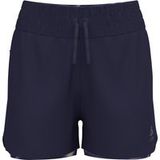 Odlo Zeroweight Print 3in 2in1 Hardloopshorts Dames-Donkerblauw, Maat XS
