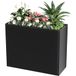 Nessxa Zwart metalen plantenbak, 36" L x 12" B x 26" H