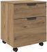 vidaXL Dossierkast - Verrijdbaar - Hout - Artisanaal Eikenkleur - 45x38x54 cm