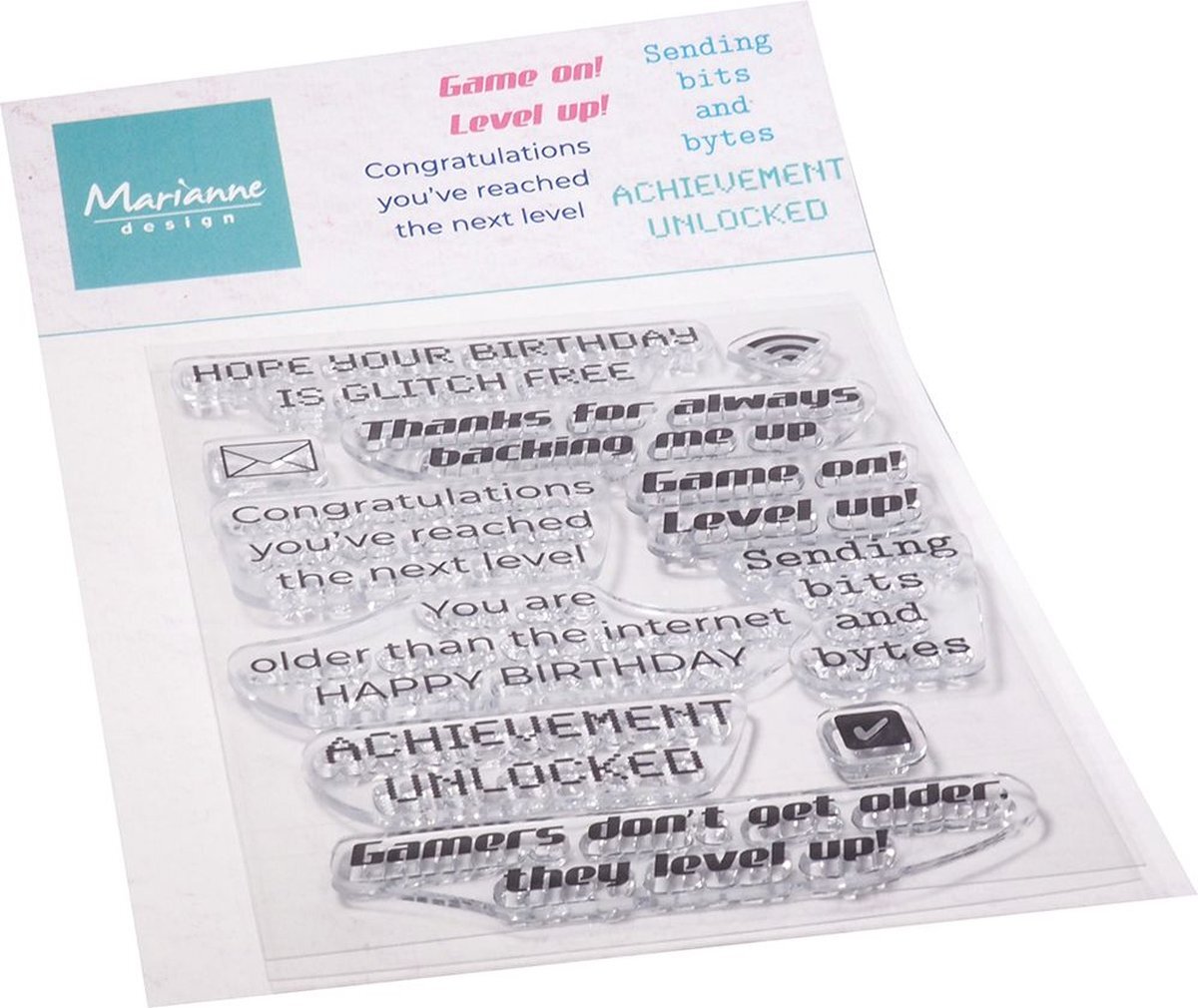 Marianne Design Clear Stamps Level Up