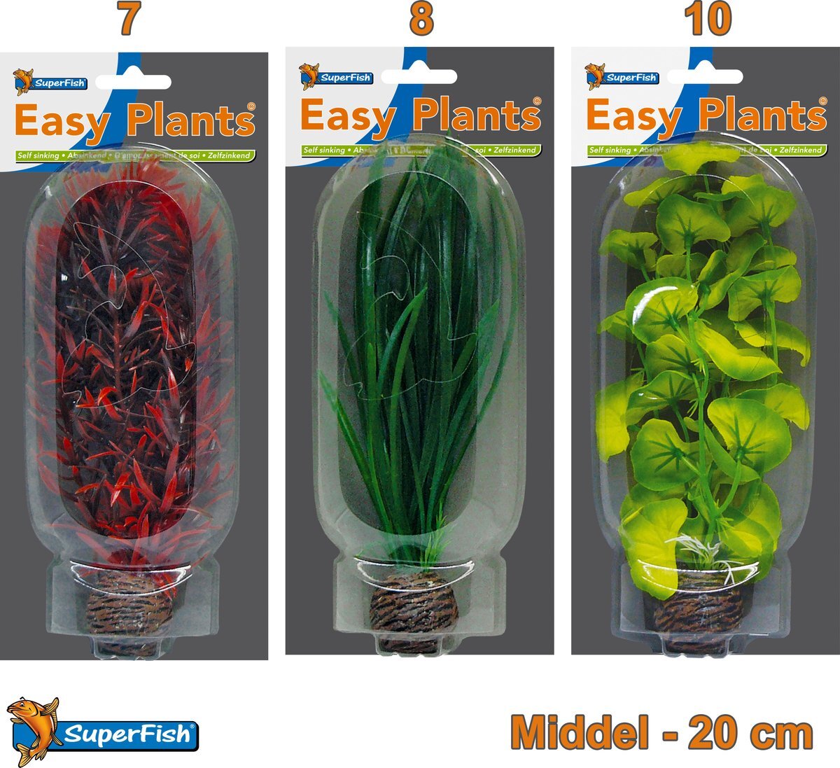 SuperFish Easy Plants Aquarium kunst planten middel (Combinatieset 1)