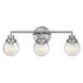 Hinkley LED Badkamerarmatuur Poppy | 3X E27 Max 60W | IP44 | Polished Chrome