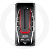 Maniacase Hoesje voor Samsung Galaxy A3 2016 Audi S8 Logo rood