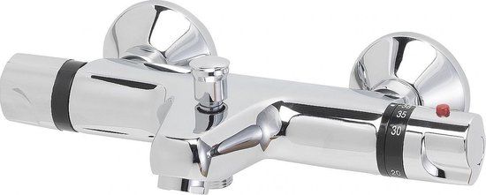 Wiesbaden Universal Thermostatische Badkraan - Chroom