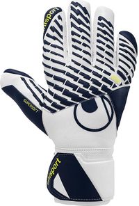 Uhlsport Fangmaschine Supersoft Hn Keepershandschoenen - Wit / Marine / Fluogeel | Maat: 8.5