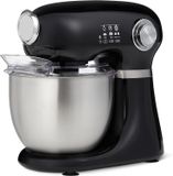 Robot culinaire 1000 W - Machine à pétrir et à mélanger avec bol de 5 l - 12 vitesses et mode pulse - Noir