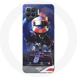 Maniacase Hoesje voor Oppo A93 5G Formule 1 Pierre Gasly F1 Coureur Rood Blauw