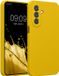 kwmobile telefoonhoesje geschikt voor Samsung Galaxy A27 5G - TPU backcover met siliconen coating - Smartphone case in stralend geel