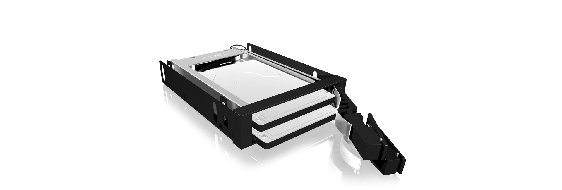ICY BOX IB-2227StS - Drive bay panelen - zwart