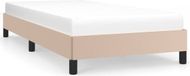 vidaXL Bedframe Kunstleer Cappuccinokleurig 90x200 cm