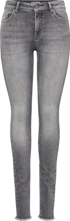 ONLY ONLBLUSH MID SKINNY ANK RAW JNS REA0918 NOOS Dames Jeans - Grijs - Maat L X L30