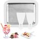 Machine à rouleaux de glace instantanée - Plaque à rouleaux de glace instantanée - 2 spatules - Acier inoxydable 304 - Crème glacée et sorbet pour glace maison