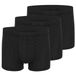 Schiesser Heren retro short / pant 3 pack Cotton Casual Cotton zwart
