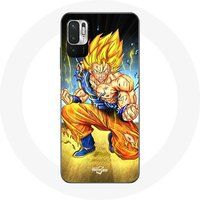 Maniacase Hoesje voor Xiaomi Poco M3 Pro Son Goku Dragon Ball Enervé Lichaam